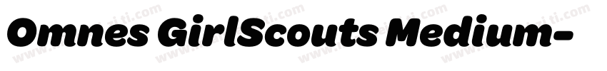 Omnes GirlScouts Medium字体转换
